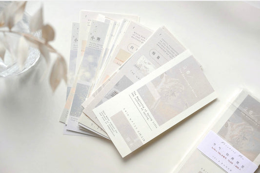 Freckles Tea- VOL.3 | Solar Terms | 60pcs Memo Pad |Ephemera Paper