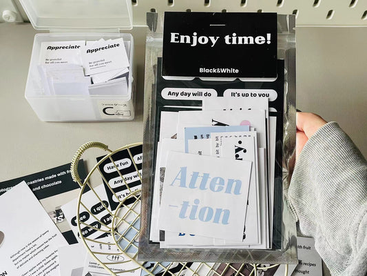 SSS - Enjoy Time | 20pcs Deco Pack | Ephemera Paper | Sticker