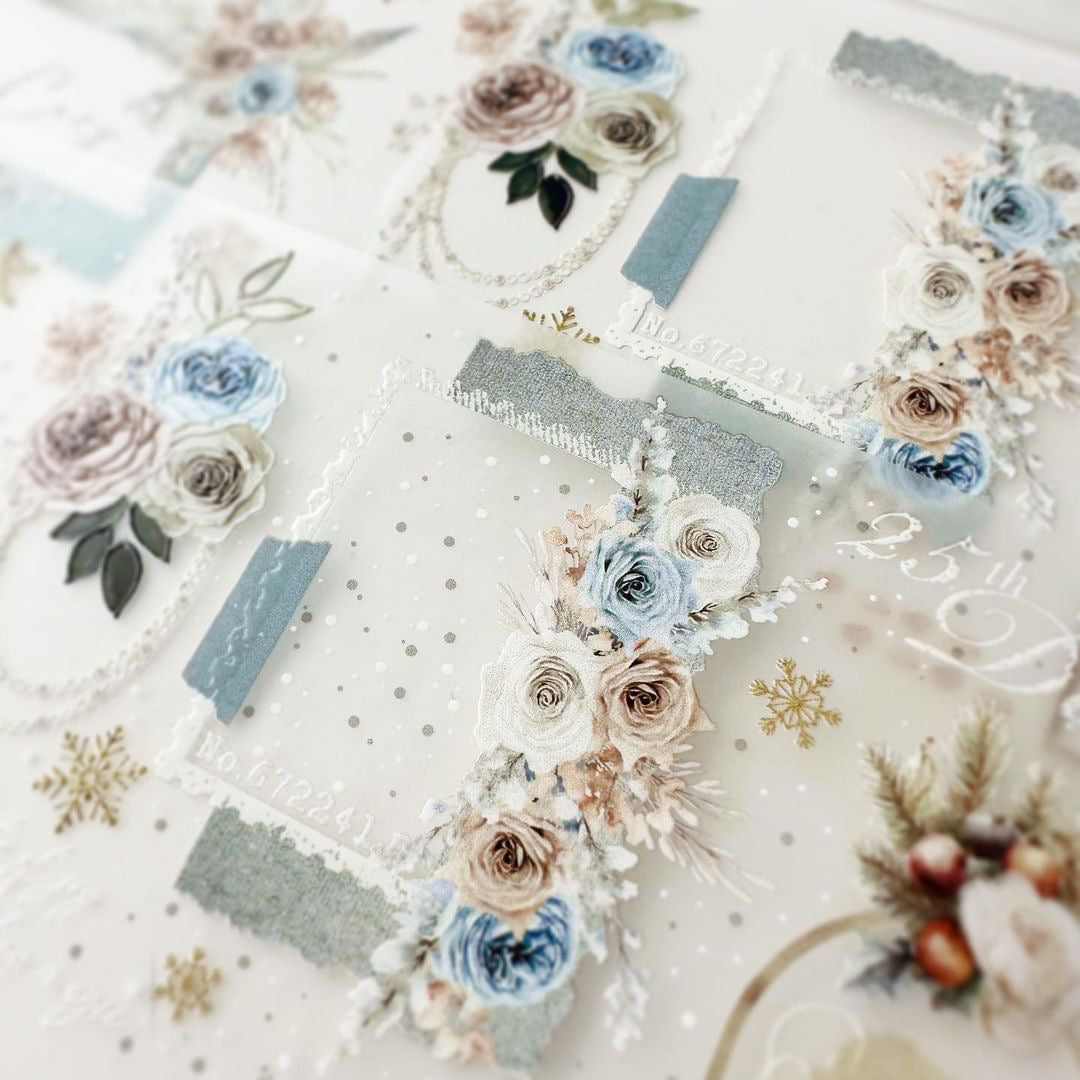 NEW! Journal Pages - Snow Way Out| 7.5cm Crystal PET Tape | Release Paper