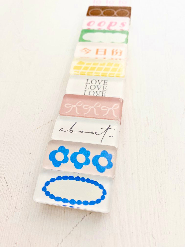 Hairmo X 63penhouse - Murmur | Acrylic | Rubber Stamp Set