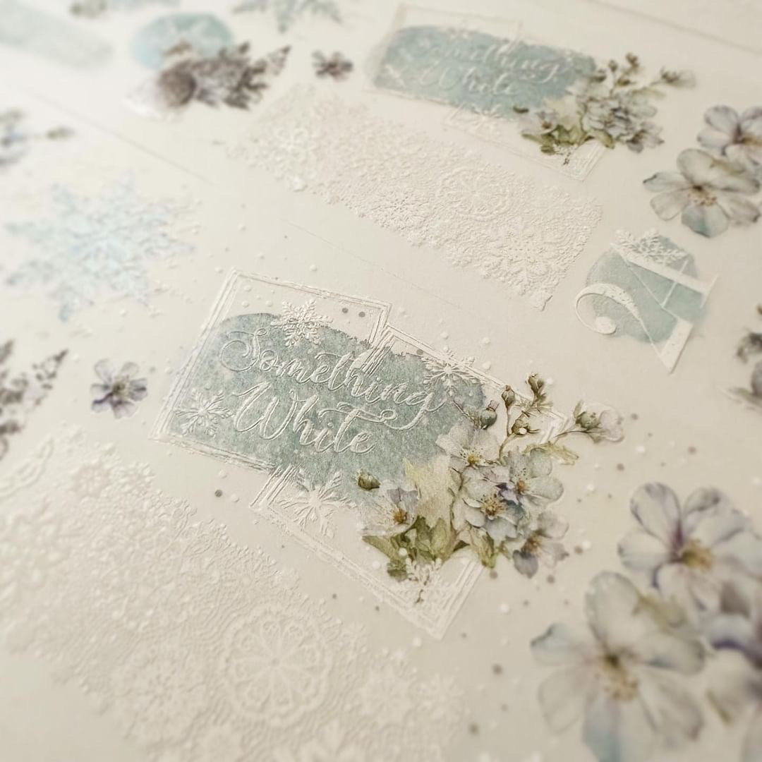 NEW! Journal Pages - Snow Way Out| 7.5cm Crystal PET Tape | Release Paper