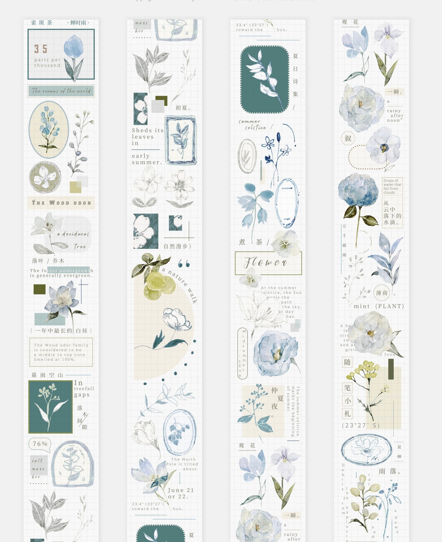 Freckles Tea Vol.3 - Summer Rain | 4cm Tape | Release Paper