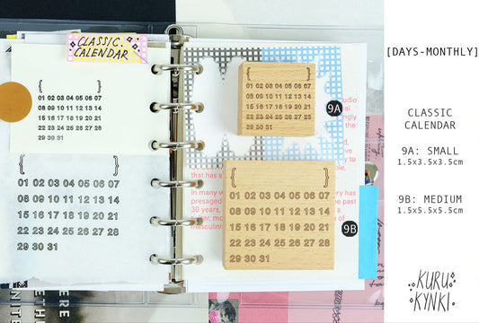 Kurukynki - Classic Calendar | Rubber Stamps