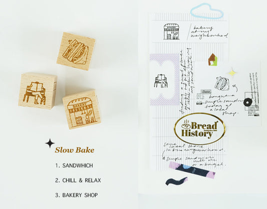 NEW! Kurukynki - Day to Day - Cafe Series | Mini Rubber Stamps