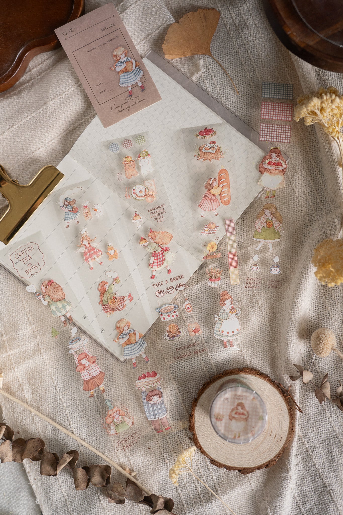 NEW! Sho Little Happiness - Forest Party | Kiss-cut | 4cm PET Tape | Release Paper | 5M