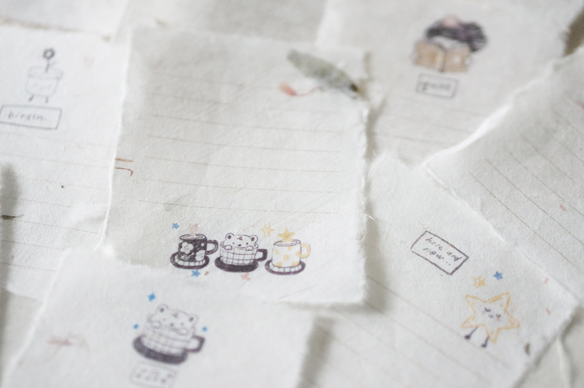 Black Milk Project - This Moment | 12 Sheets Handmade Paper Sheets | Ephemera Paper