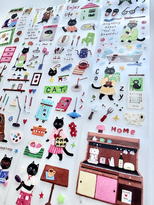 NEW! Spring Forth - Daily Kitty | Kiss-cut | 5cm PET Tape | Release Paper | 6M