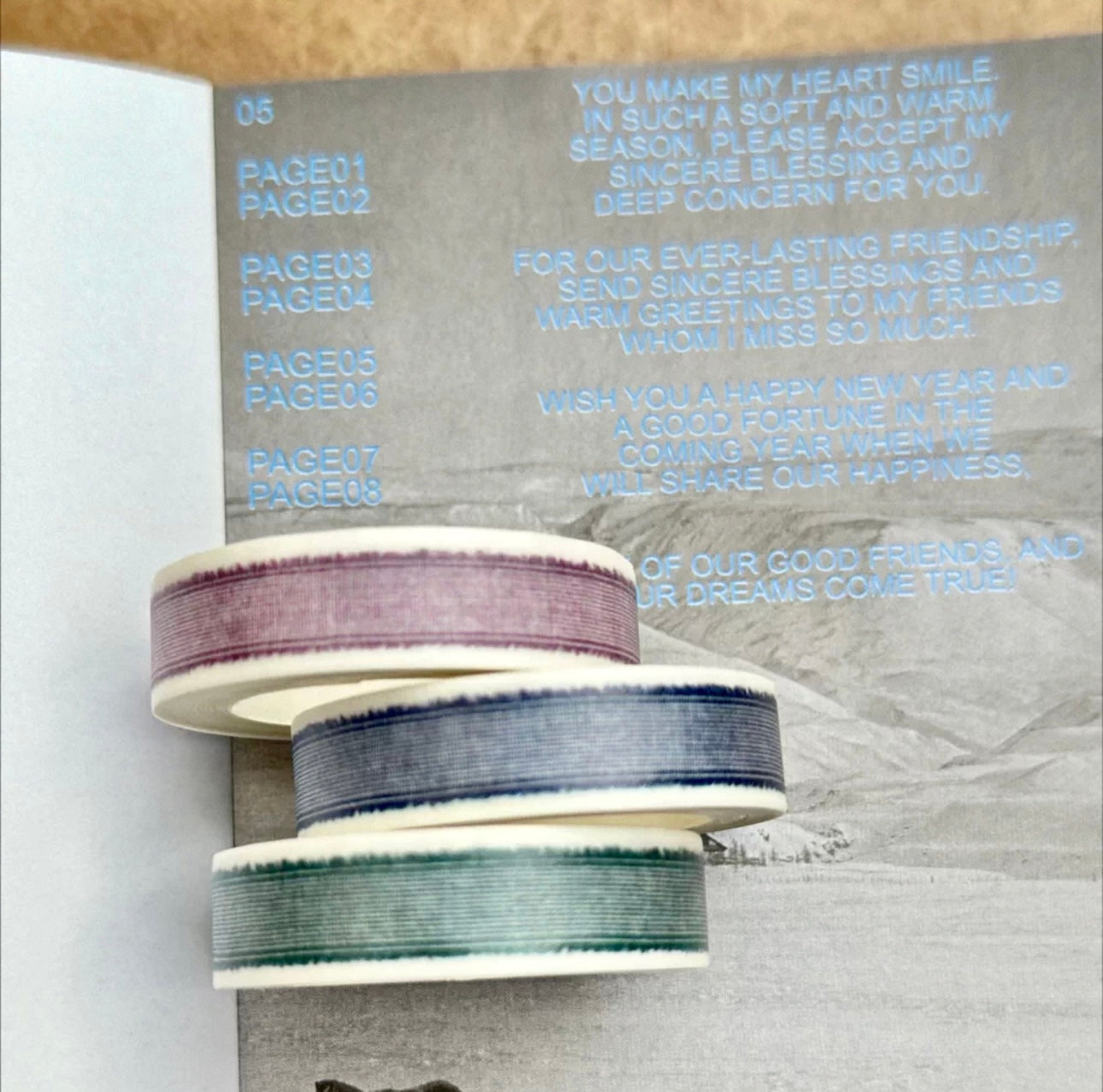 NEW! Life Tape - Cotton Set | 3 Rolls Tape Set | NO Release Paper | 5M X 3