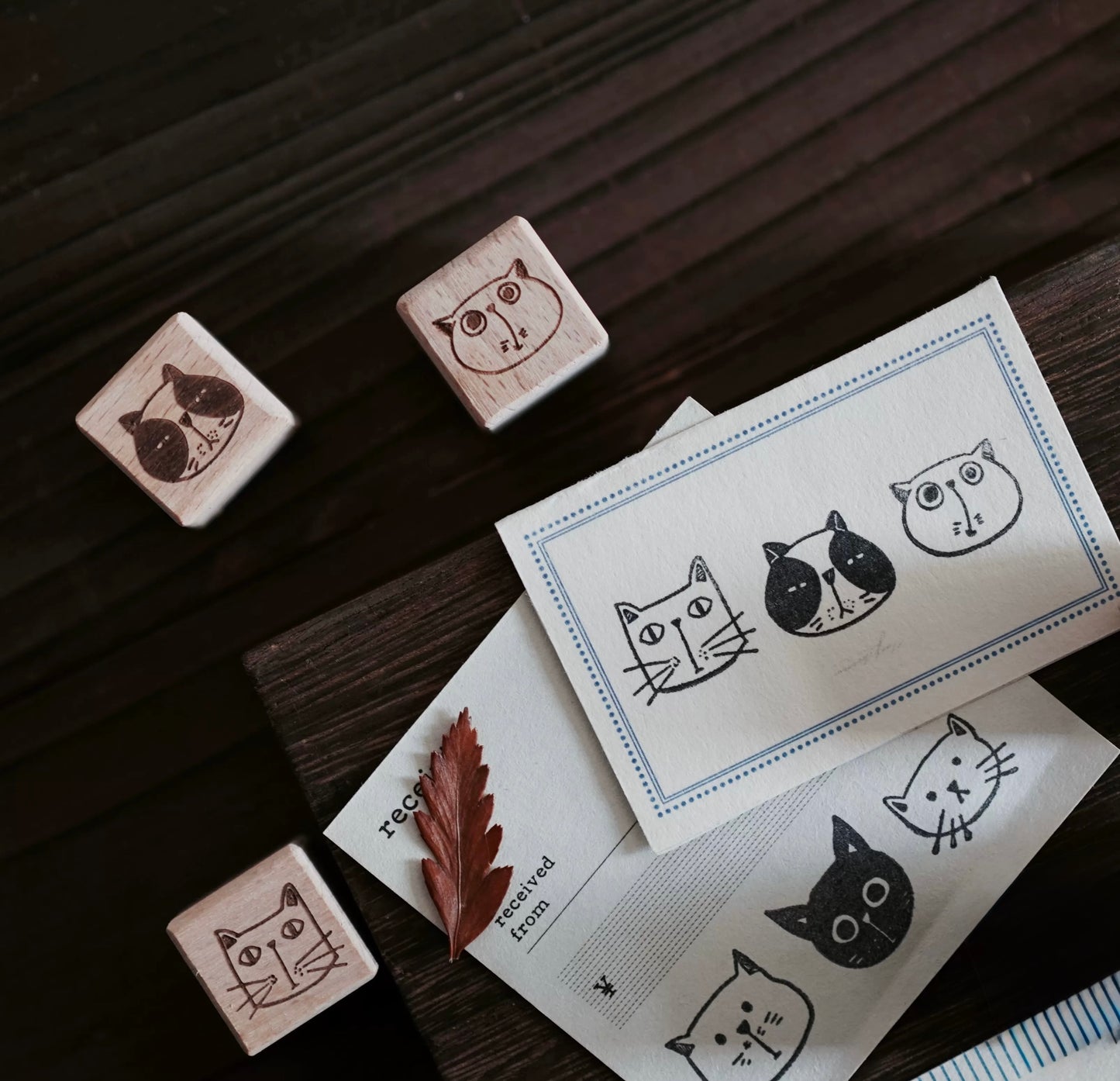 NEW! Shu Studio - Little Meow Collection | 3pcs Rubber Stamp Set