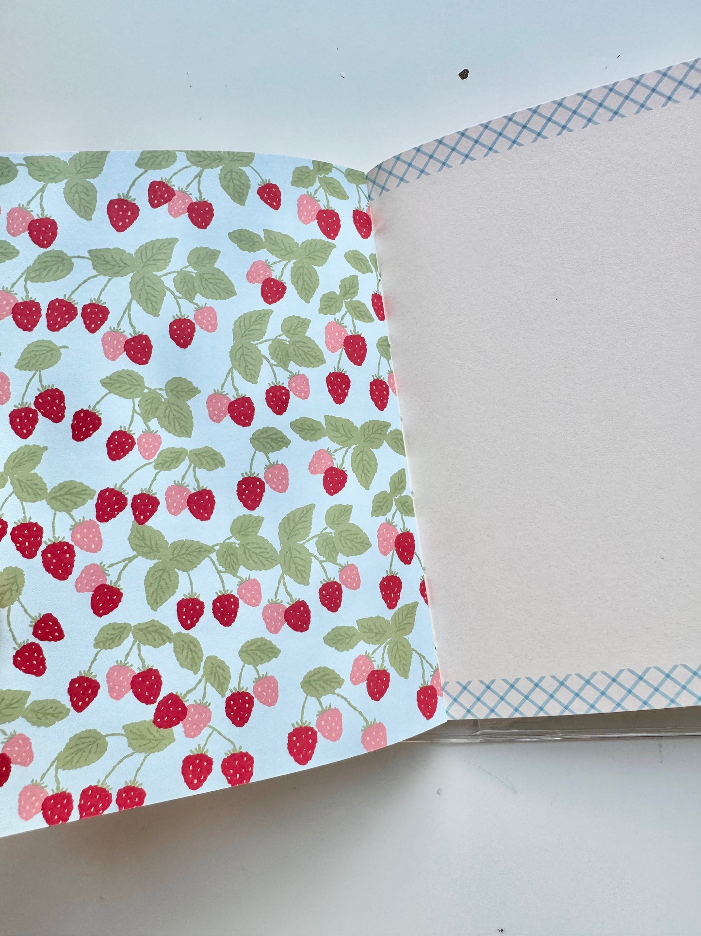 NEW! CCXX Studio - Strawberry | Colored Inner Pages | 128p Bound Notebook | EVA Cover | Journaling Accessory