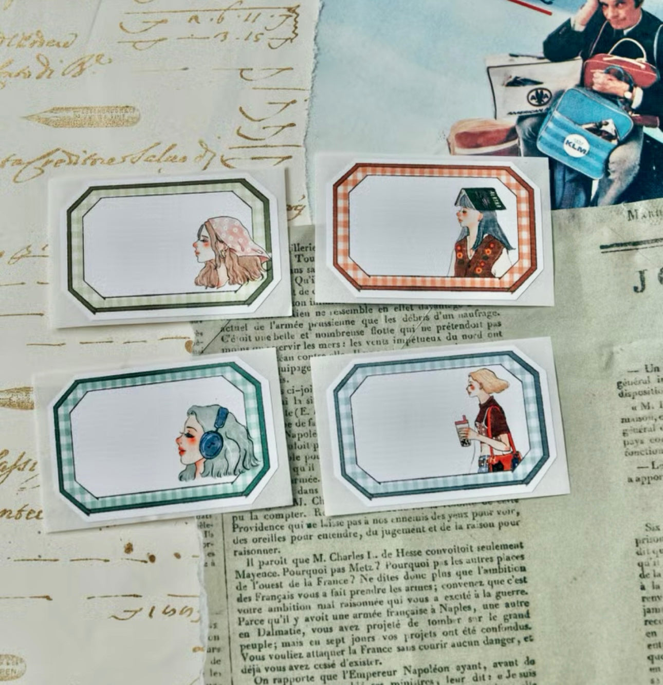 NEW! La Dolce Vita - Flower Frame | 8pcs Label Sticker Set