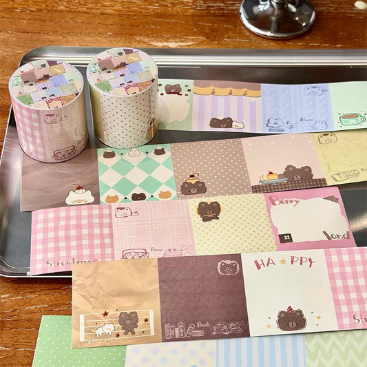 NEW! CCXX Studio - Spring Letter from Bear | Tear-Off | 5cm Paper Tape | Release Paper | 5M