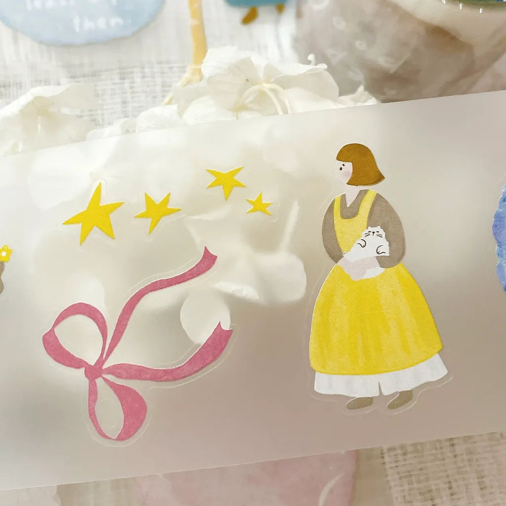 NEW! Hairmo X 63penhouse - Petite Romance | Kiss-cut | 5cm PET Tape | Release Paper | 5M