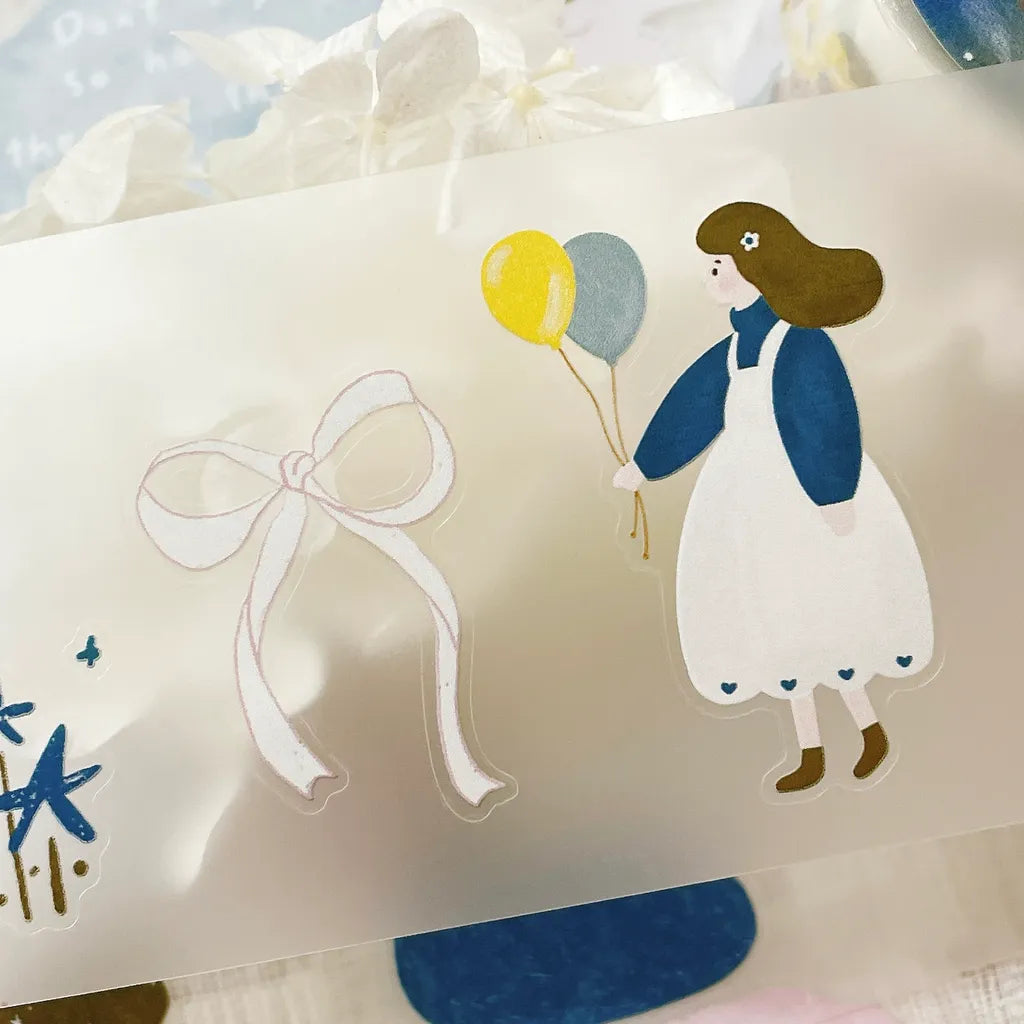 NEW! Hairmo X 63penhouse - Petite Romance | Kiss-cut | 5cm PET Tape | Release Paper | 5M