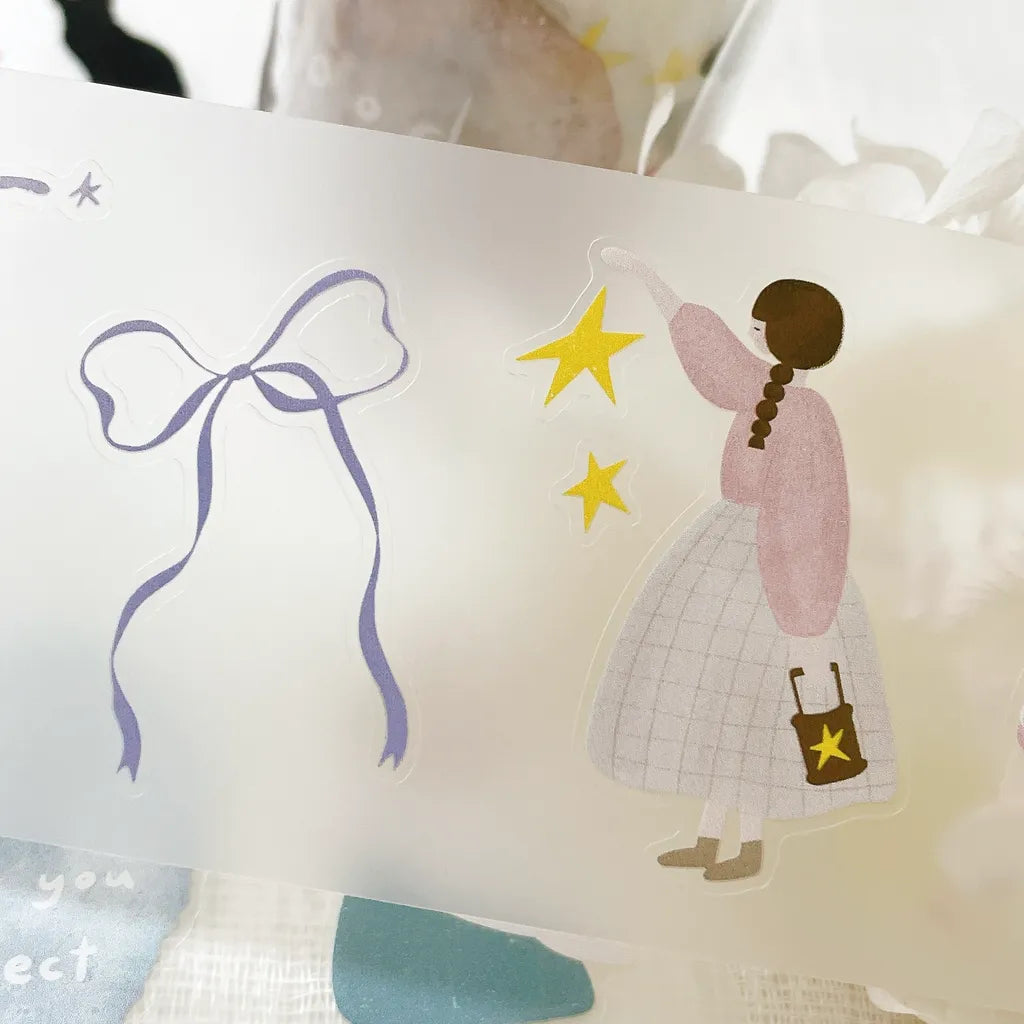 NEW! Hairmo X 63penhouse - Petite Romance | Kiss-cut | 5cm PET Tape | Release Paper | 5M
