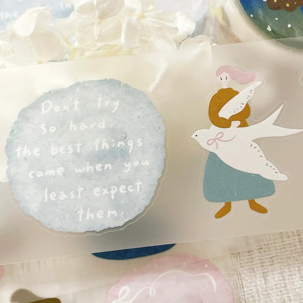 NEW! Hairmo X 63penhouse - Petite Romance | Kiss-cut | 5cm PET Tape | Release Paper | 5M