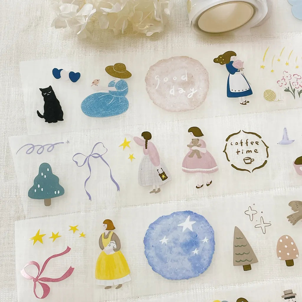 NEW! Hairmo X 63penhouse - Petite Romance | Kiss-cut | 5cm PET Tape | Release Paper | 5M