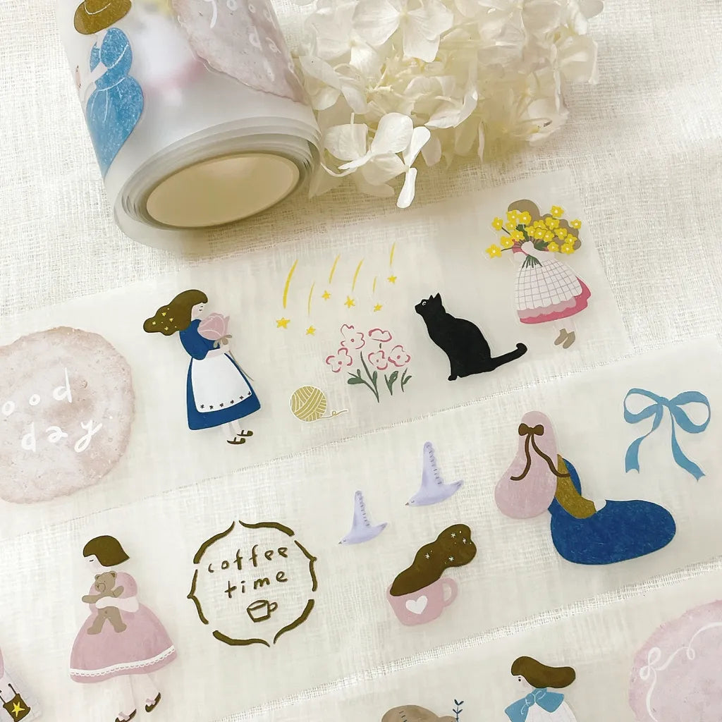 NEW! Hairmo X 63penhouse - Petite Romance | Kiss-cut | 5cm PET Tape | Release Paper | 5M