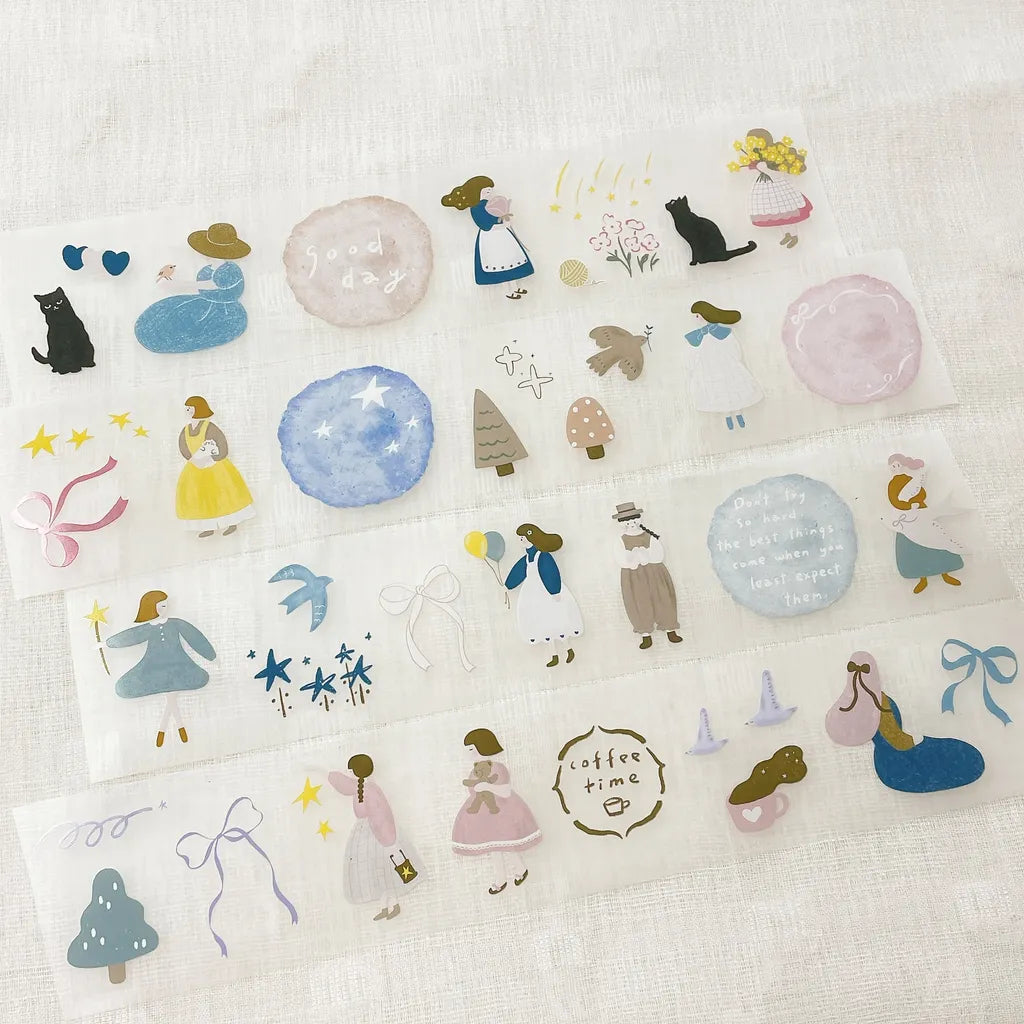 NEW! Hairmo X 63penhouse - Petite Romance | Kiss-cut | 5cm PET Tape | Release Paper | 5M