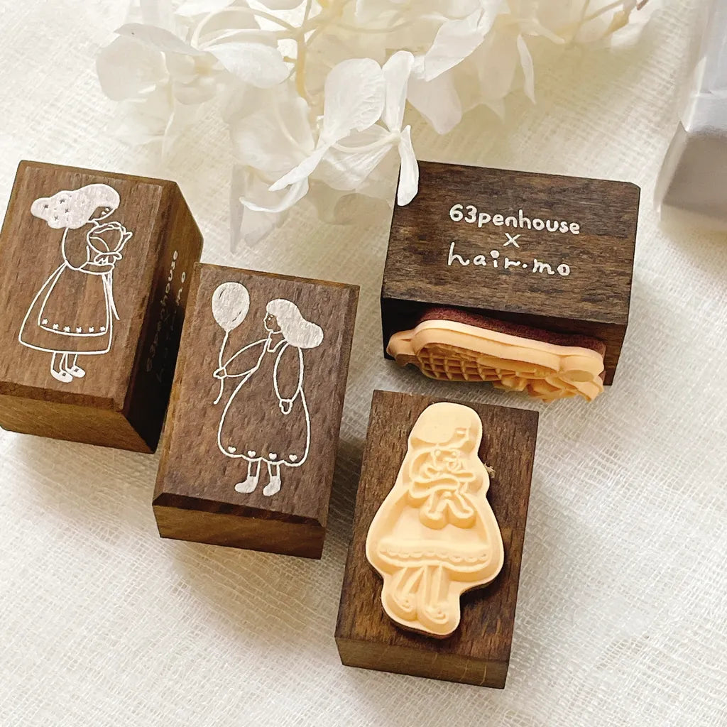 NEW! Hairmo X 63penhouse - Petite Romance | Rubber Stamps