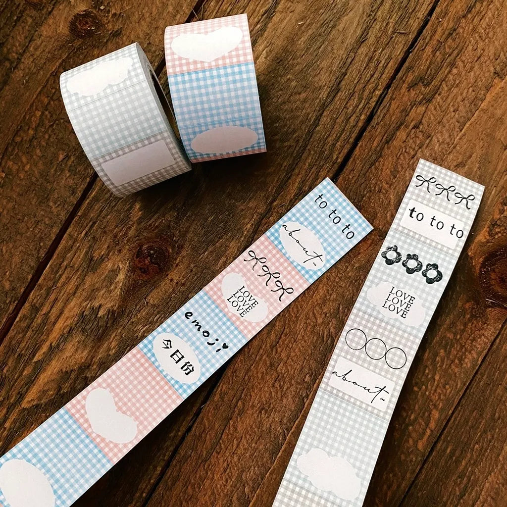 NEW! Hairmo X 63penhouse - Grid | Label Sticker Tape | Release Paper
