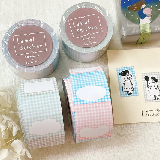 NEW! Hairmo X 63penhouse - Grid | Label Sticker Tape | Release Paper