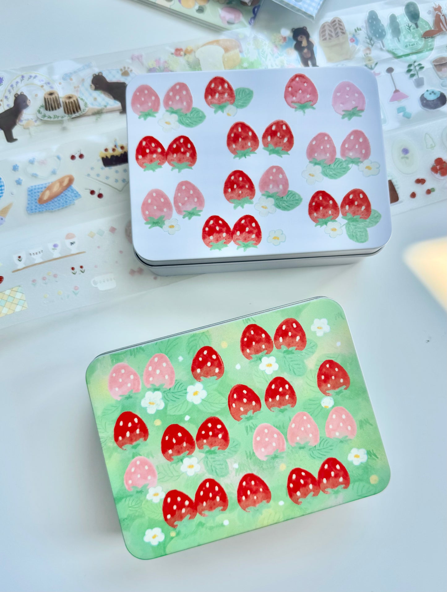 NEW! CCXX Studio - Strawberry | Tin Box | Organizer | Desk Decor | box only