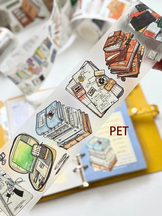 NEW! Waiting (Dengdeng) Studio - Journal Curios | Kiss-cut | 6cm Tape | Release Paper | 5M