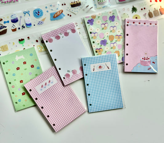 NEW! CCXX Studio - Garden | M5 Size | 20 Sheets Notebook Insert with Holes | Ephemera Paper