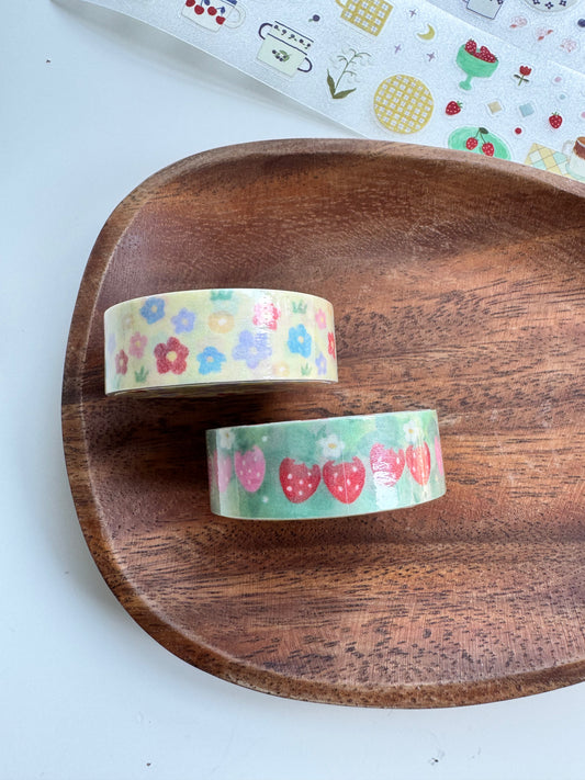 NEW! CCXX Studio - Garden | 1.5cm Washi Tape | Release Paper | 5.4M | Basic Tape