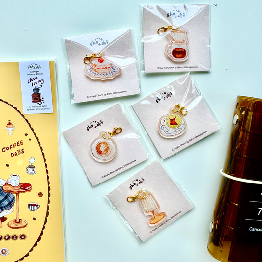 NEW! Sho Little Happiness - Coffee Days | Mini Charms | Acrylic | Journaling Accessories