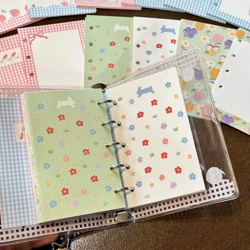 NEW! CCXX Studio - Garden | A7 Size | 20 Sheets Notebook Insert with Holes | Ephemera Paper