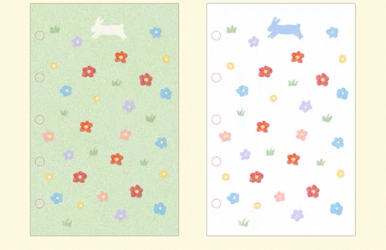 NEW! CCXX Studio - Garden | A7 Size | 20 Sheets Notebook Insert with Holes | Ephemera Paper