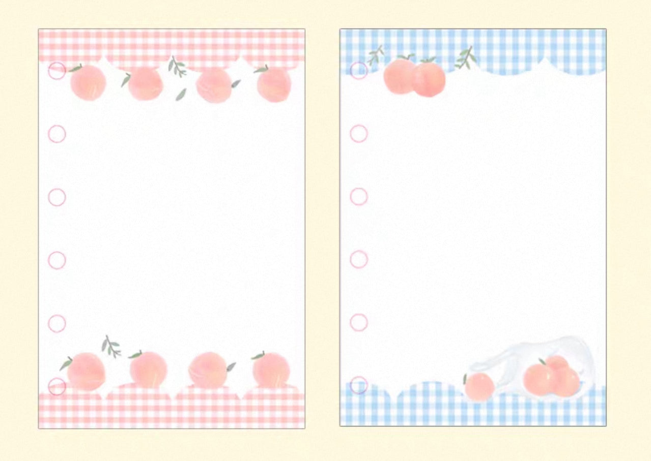 NEW! CCXX Studio - Garden | A7 Size | 20 Sheets Notebook Insert with Holes | Ephemera Paper