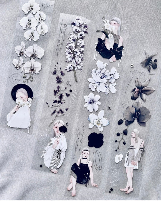 Somesortof.fern X Loidesign - Miss Orchid | 5cm PET Tape | Release Paper