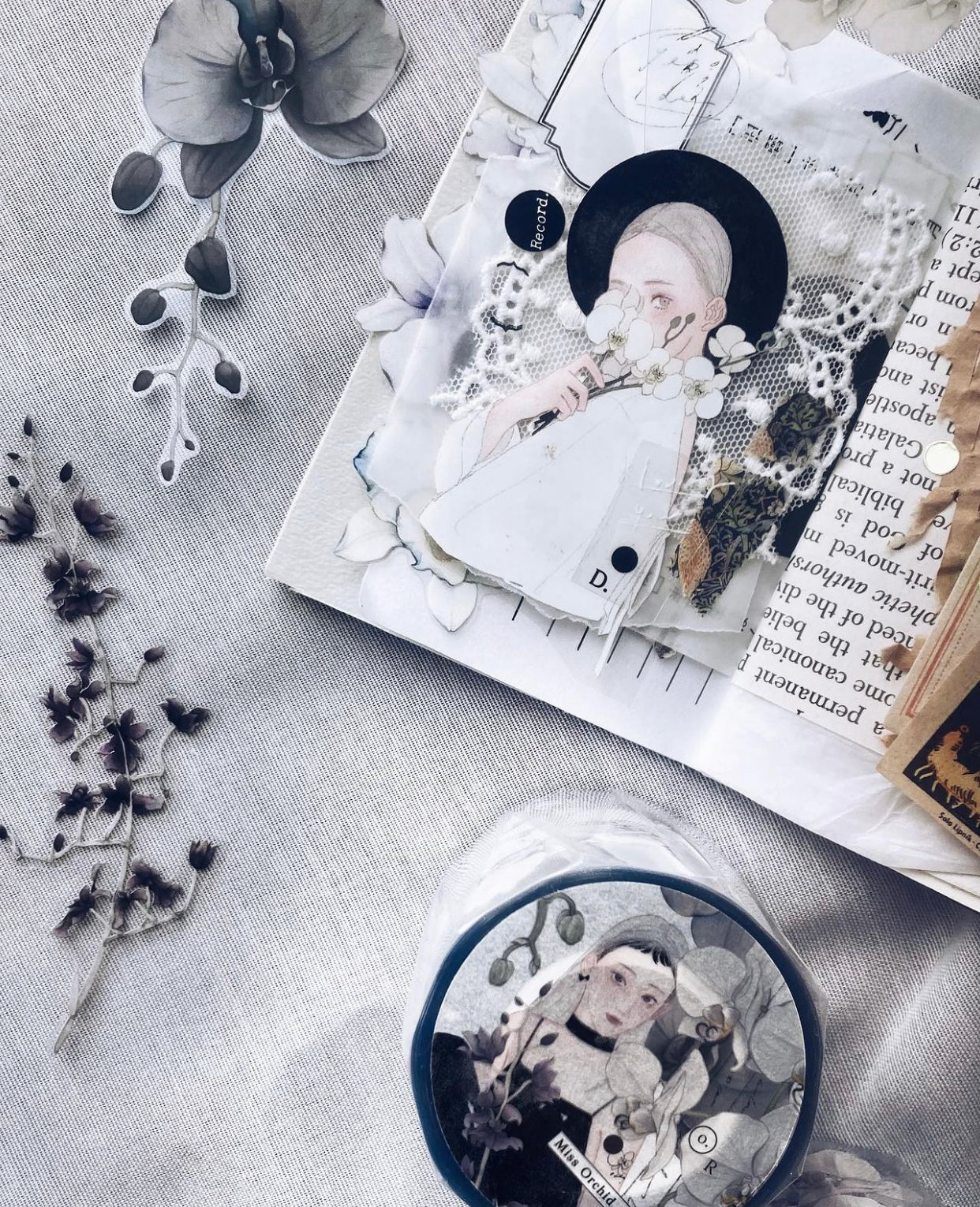 Somesortof.fern X Loidesign - Miss Orchid | 5cm PET Tape | Release Paper