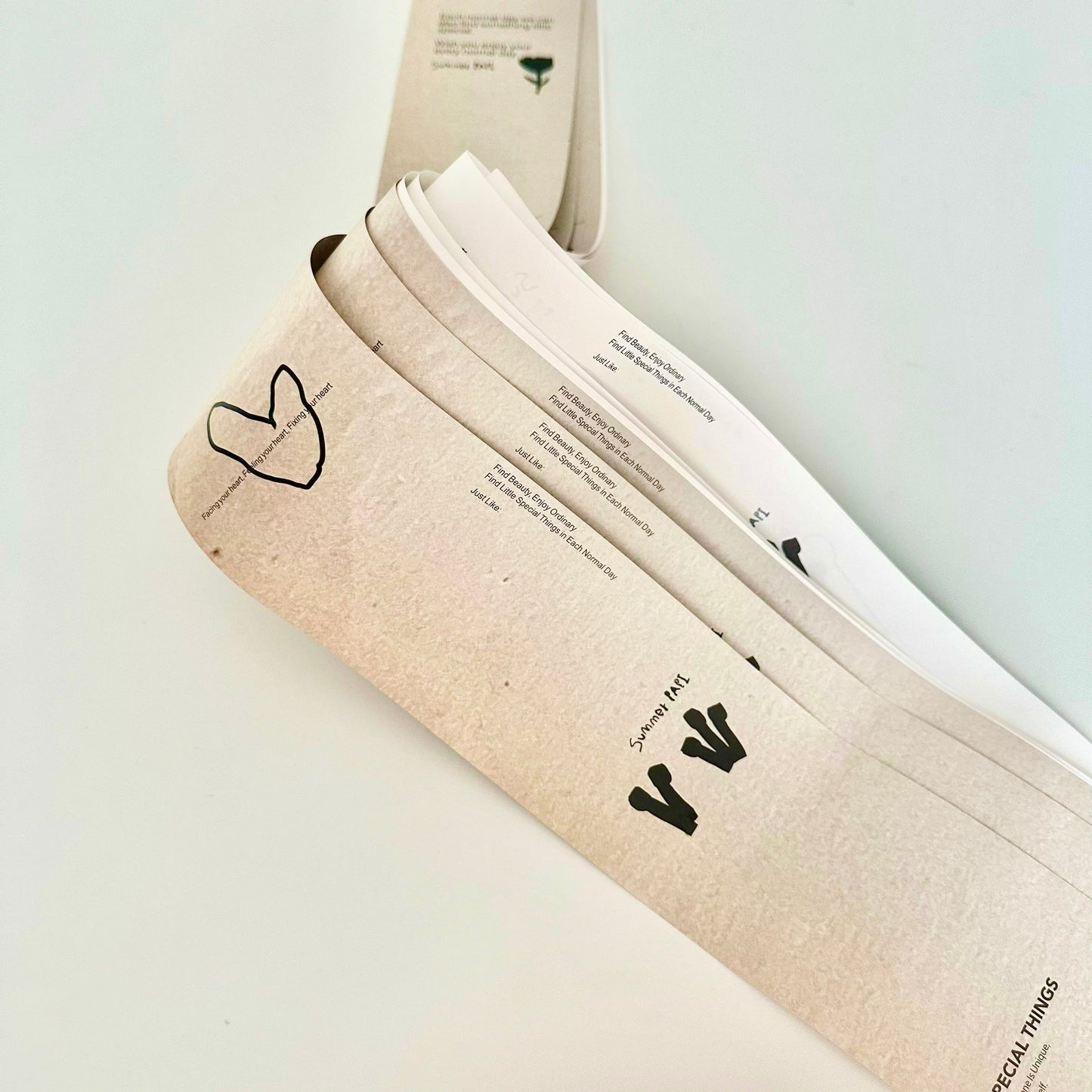 Summer Papi - Simple Sketch | 10 Sheets | Double-sided Design | 1M Ephemera Paper | Wall Decoration | Journaling Accessories
