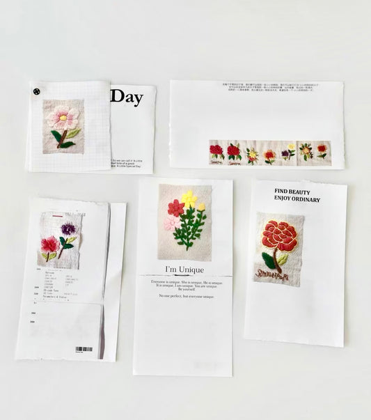 Summer Papi - Floral | 10 Sheets | Double-sided Design |  1M Ephemera Paper | Wall Decoration | Journaling Accessories