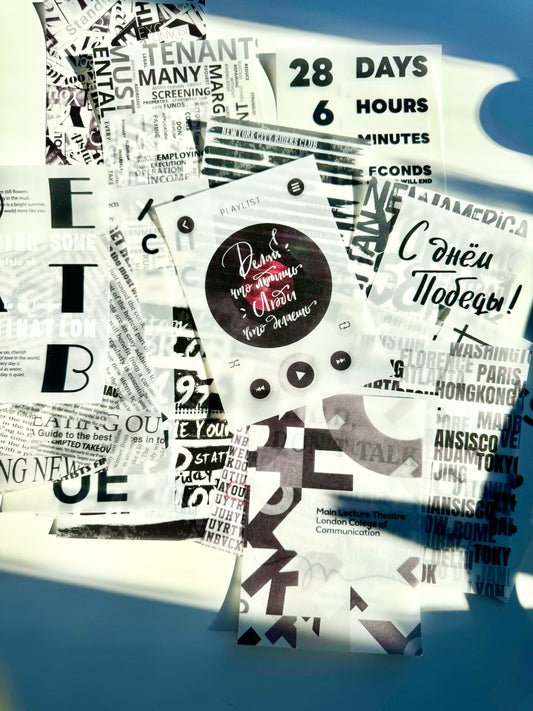 NEW! 07M - Art | A6 Size | 20 Sheets Tracing Paper | Magazine Style | Ephemera Paper