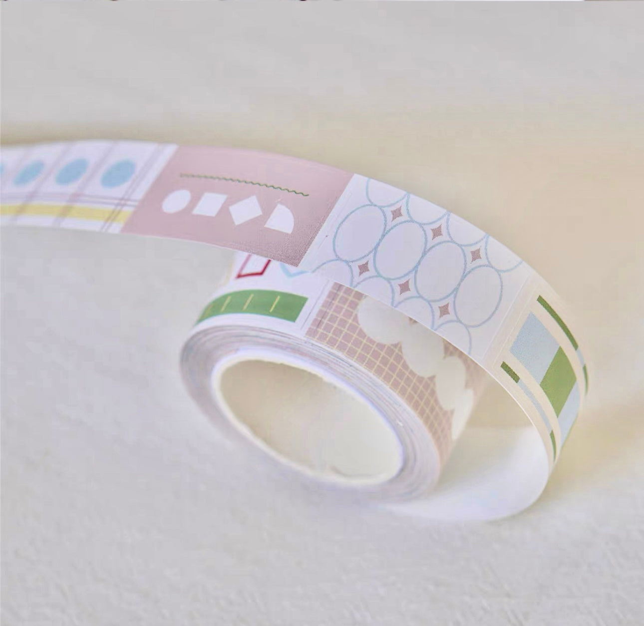 Afterglows - Daily Shapes | 2cm Kiss-cut Sticker Tape | Release Paper | 5M