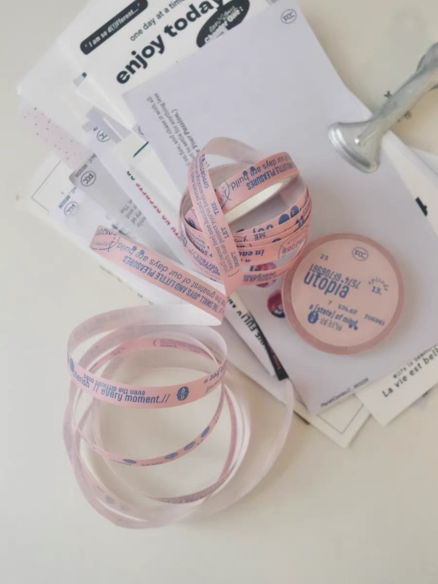 Sissi - Utopia | 0.7cm Washi Tape | Basic | Release Paper