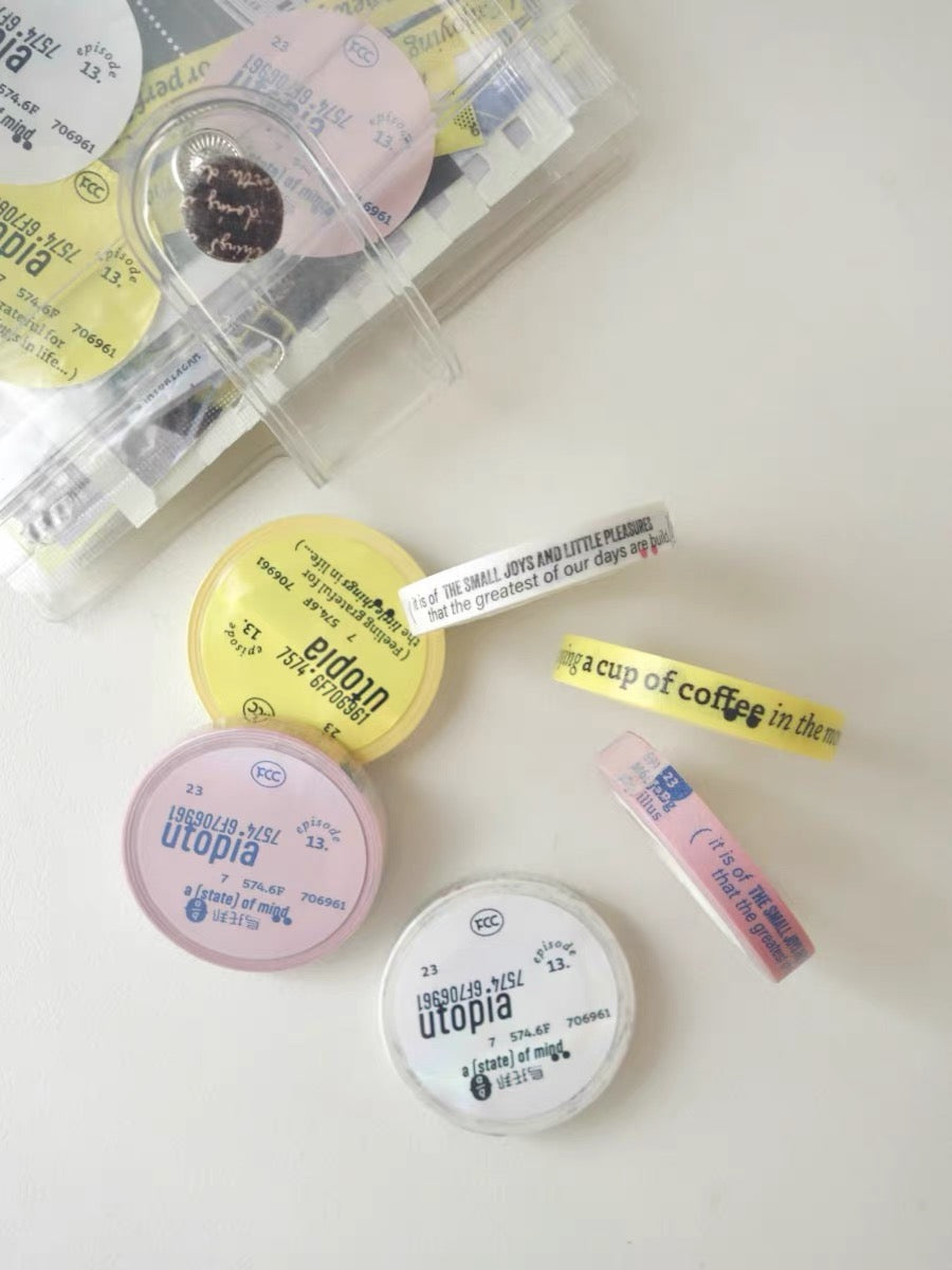 Sissi - Utopia | 0.7cm Washi Tape | Basic | Release Paper