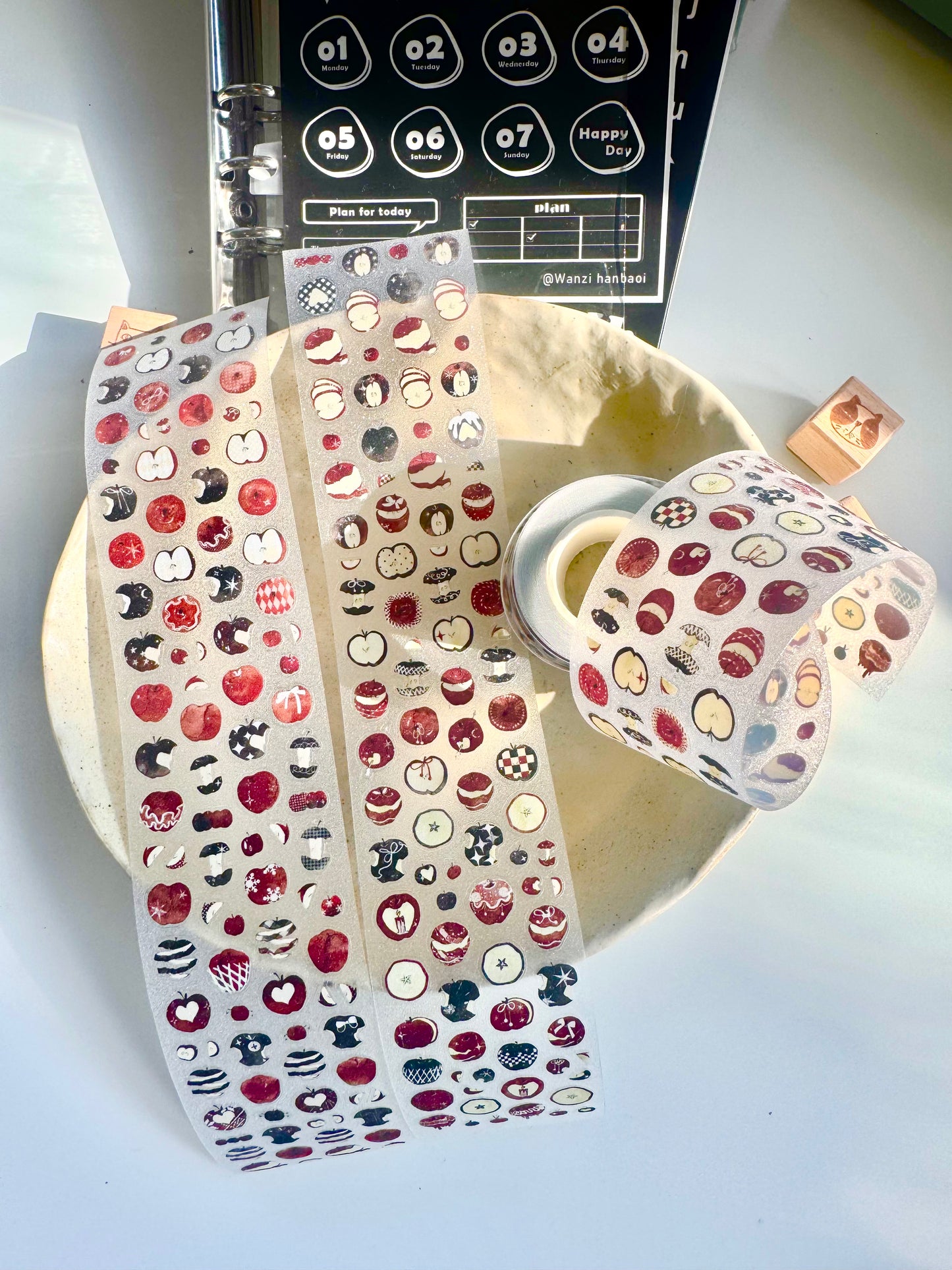 NEW! Wines - One Bite | Kiss-cut | 5cm Glitter PET Tape | Release Paper | 5M