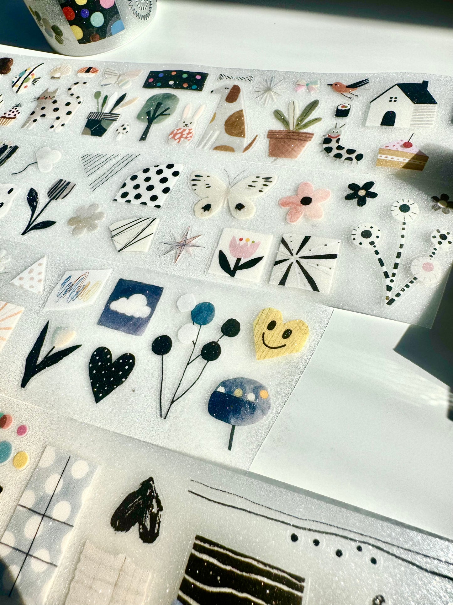 20Sui Studio | Zhi Mian Lab | Kiss-cut | 5cm glitter PET Tape | Release Paper | 5M