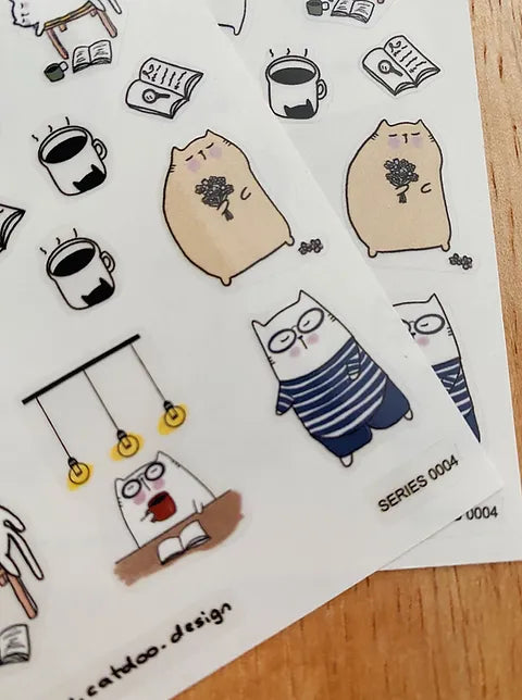 Catdoo - Enjoy Yourself | 1 Sheet Die Cut PET Sticker