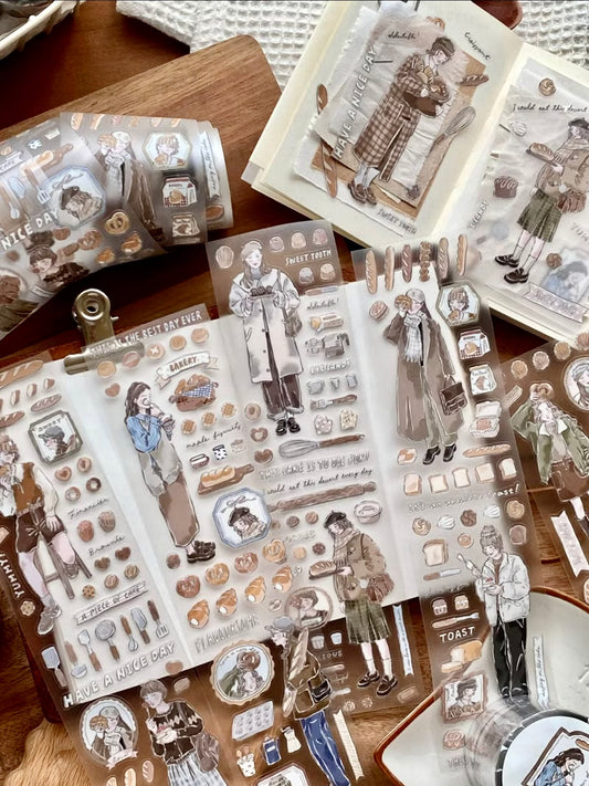 Cozyroom - Bakery | Kiss-cut | 5cm PET Tape | Release Paper | 5M
