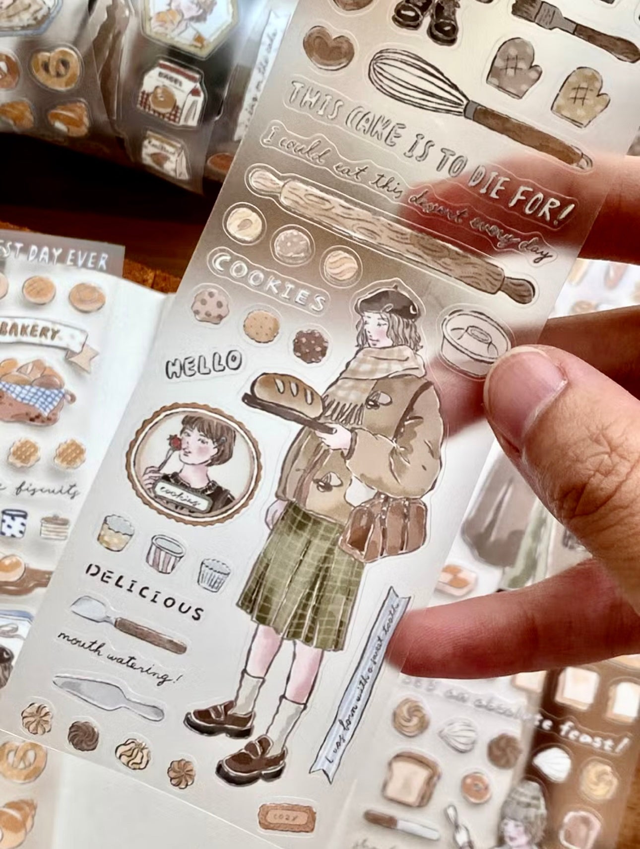 NEW! Cozyroom - Bakery | Kiss-cut | 5cm PET Tape | Release Paper | 5M