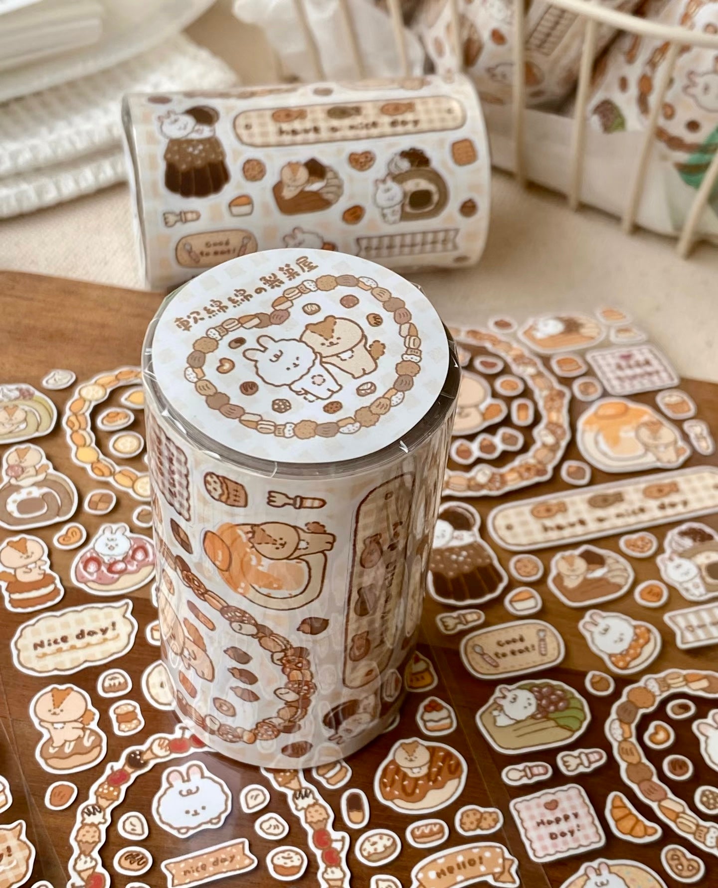 NEW! Soft - Sweet Shop | Kiss-cut | 7cm Synthetic Paper Tape | Release Paper | 3M