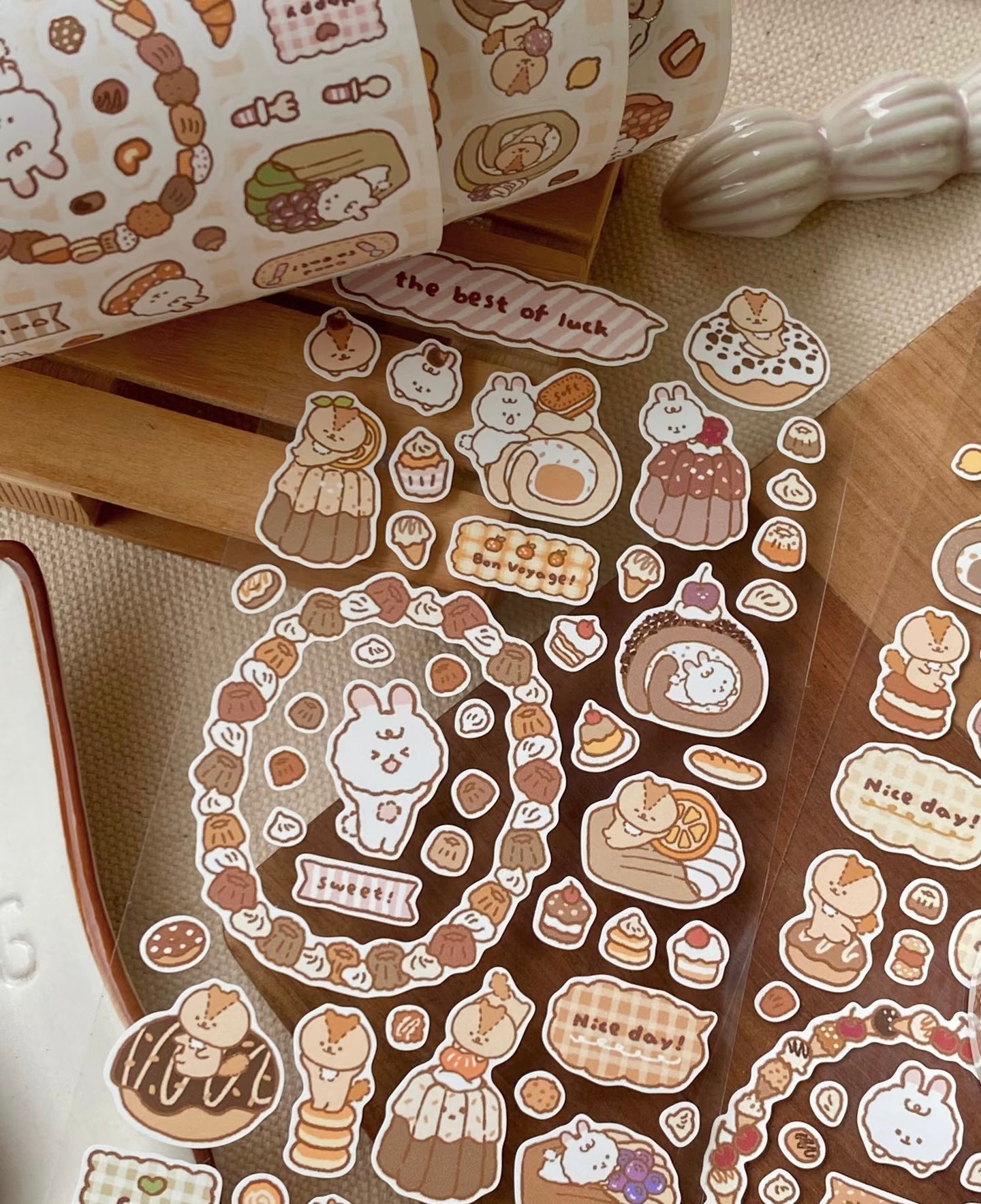 NEW! Soft - Sweet Shop | Kiss-cut | 7cm Synthetic Paper Tape | Release Paper | 3M