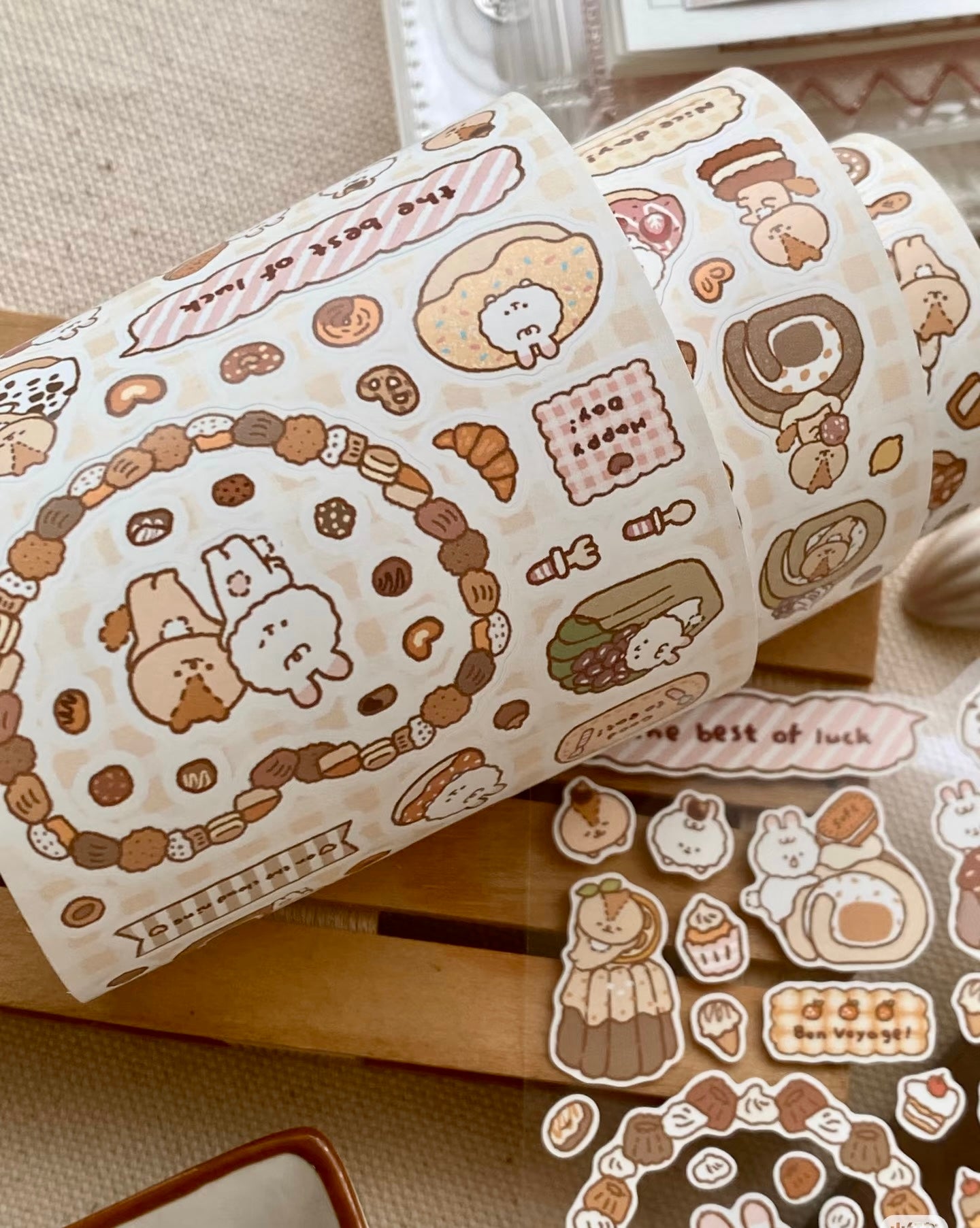 NEW! Soft - Sweet Shop | Kiss-cut | 7cm Synthetic Paper Tape | Release Paper | 3M
